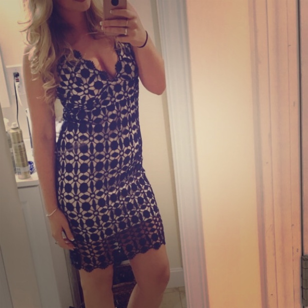 Navy blue dress